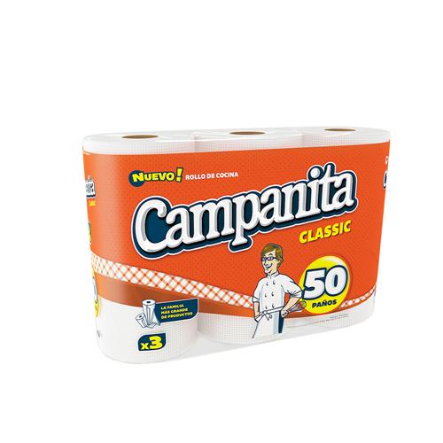 ROLLO COCINA CAMPANITA CLASSIC x50 PAÑOS