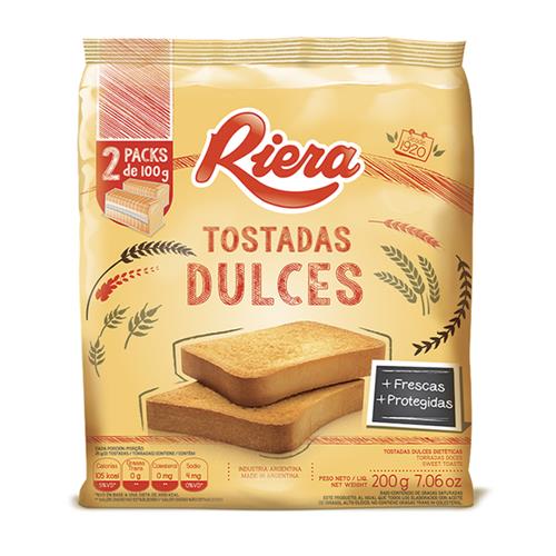 TOSTADAS RIERA DULCES x 200g