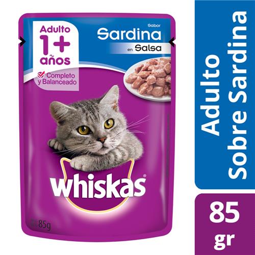 WHISKAS POUCH SARDINA x 85g