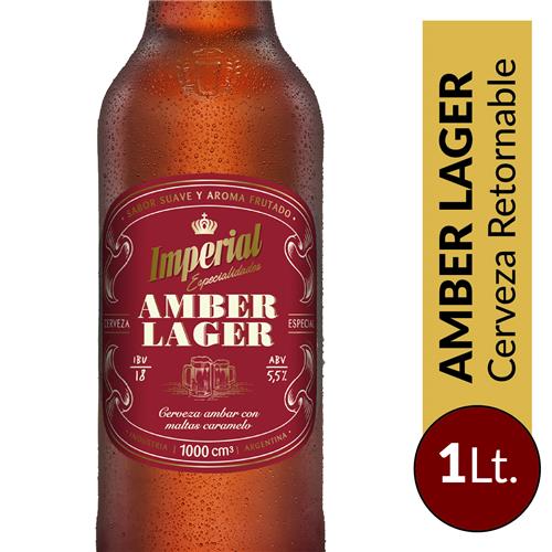 CERVEZA IMPERIAL AMBER LAGER 473ml x 6u