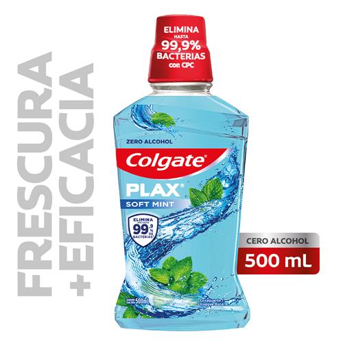 ENJUAGUE BUCAL SOF MINT COLGATE x 500 ml