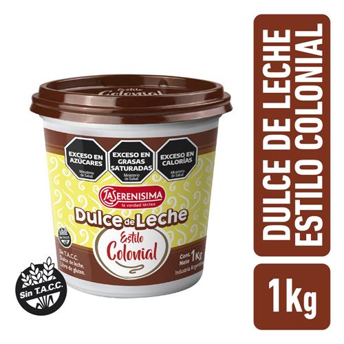 DULCE DE LECHE COLONIAL LA SERENISIMA  x 1kg