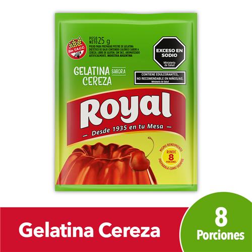 GELATINA LIGHT CEREZA ROYAL x 25g