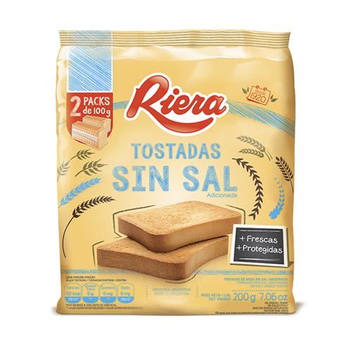 TOSTADAS RIERA SIN SAL x 200g