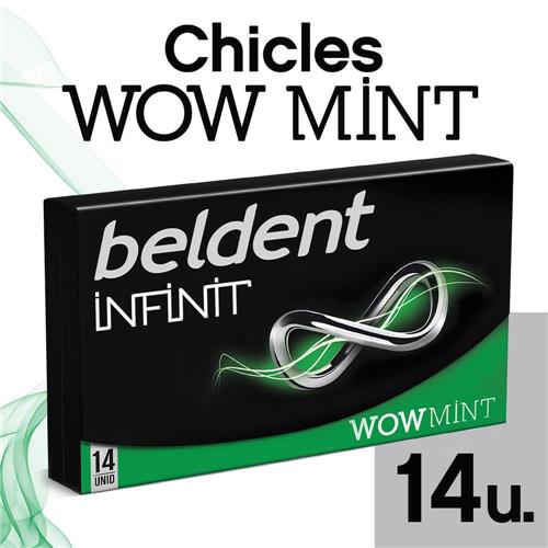 CHICLE BELDENT INFINIT WOW MINT x 14 u