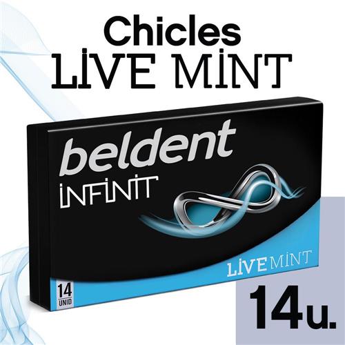 CHICLE BELDENT INFINIT LIVE MINT x 14 u