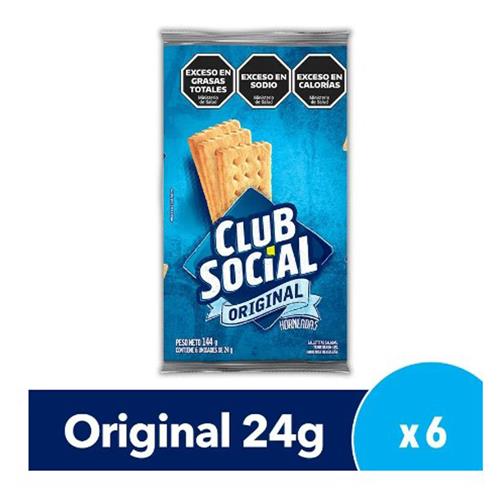 GALLETITAS CLUB SOCIAL ORIGINAL PACK x 6 u