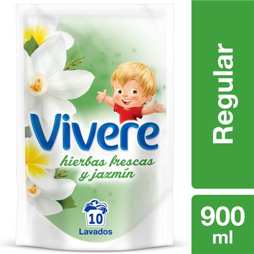 SUAVIZANTE HIERBA FRES Y JAZMIN VIVERE x900ml