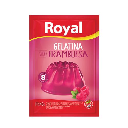 GELATINA FRAMBUESA ROYAL x 40g