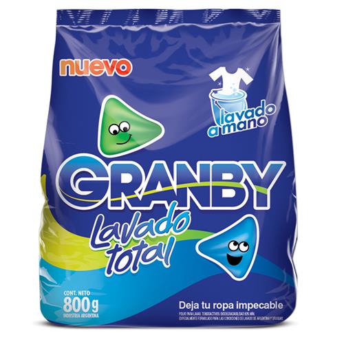 JABON EN POLVO LAV MANO GRANBY x800grs