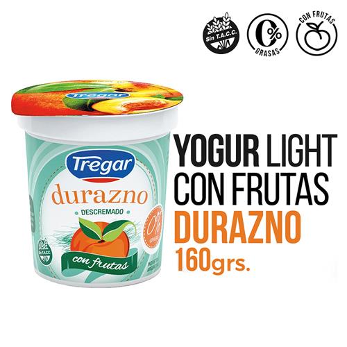 YOGUR DESC DURAZNO TREGAR x 160g