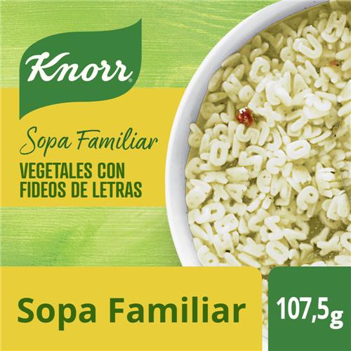 SOPA VEG C/FID LETRAS KNORR x 107.5g