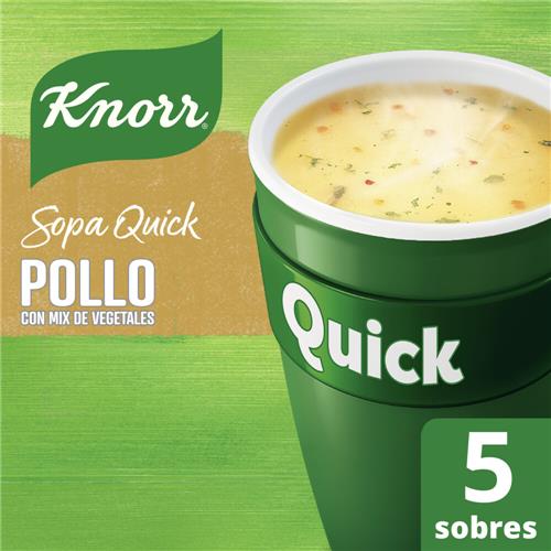 SOPA QUICK VEGETALES CON CURRY X5 U KNORR