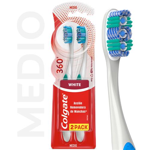 CEPILLO DENTAL COLGATE 360 LUMINOUS x2uni