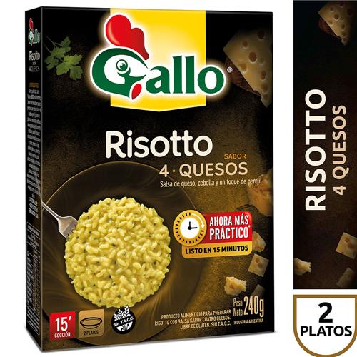 RISOTTO 4 QUESOS GALLO x 240 g