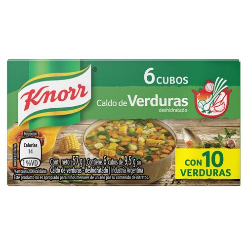 CALDO DE VERDURA KNORR x 2u