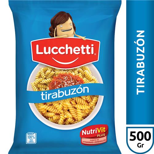 FIDEOS TIRABUZON LUCCHETTI x 500 g
