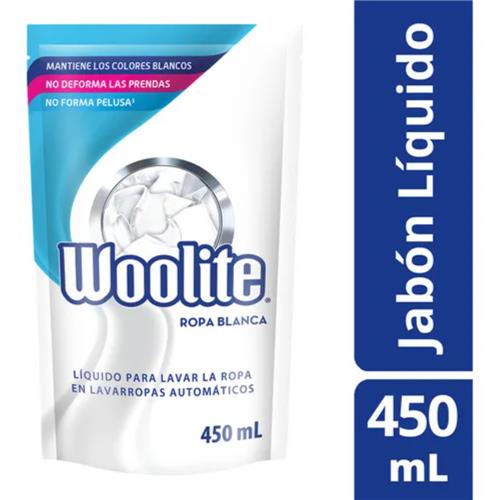 JABON LIQUIDO ROPA EXTRA BCO WOOLITE DP x 450ml