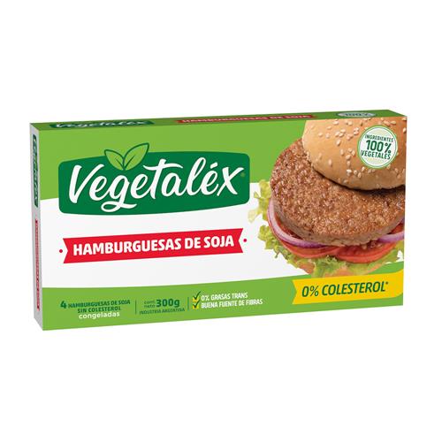 HAMBURGUESA DE SOJA VEGETALEX x300grs