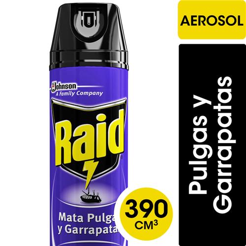 RAID AEROSOL PULGA/GARRAPATAS x390cm3
