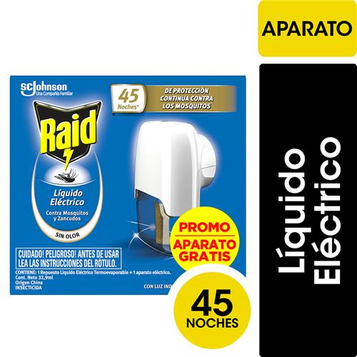 RAID APARATO ELECTRICO LIQUIDO 45 NOCHES