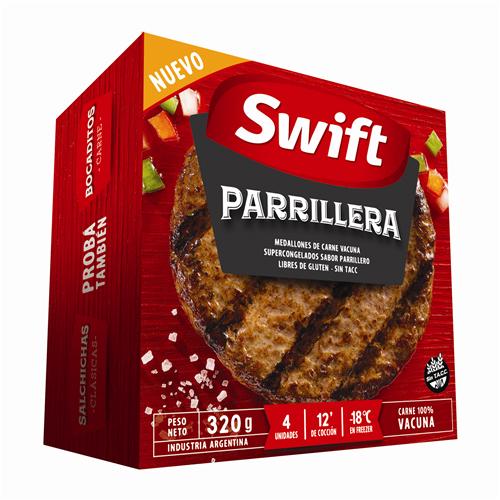 HAMBURGUESA PARRILLA SWIFT x 4u x 80 g