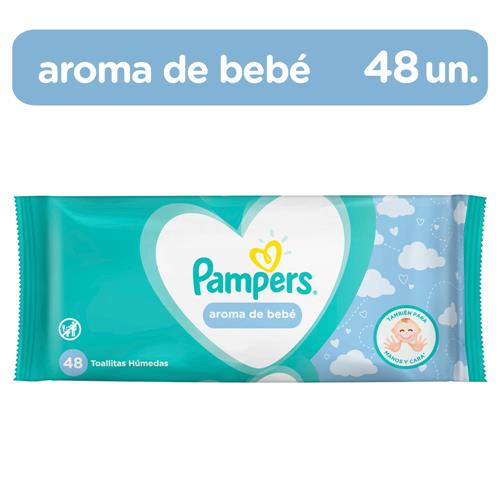 TOALLITAS PAMPERS AROMA BEBE x 48u