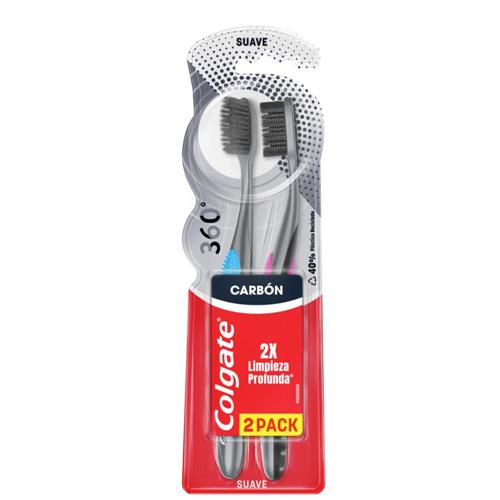 CEPILLO 360 BLACK MEDIO COLGATE x2u