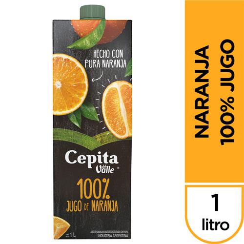CEPITA NARANJA 100 % TETRA  x 1L
