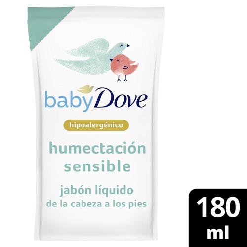 JABON LIQ CORP BABY HUM SENS DOVE x 180 ml