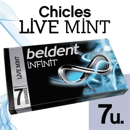 CHICLE BELDENT INFINIT LIVE MINT x 7 u