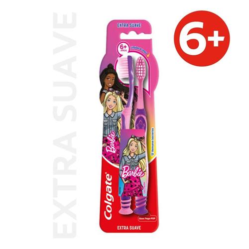 CEPILLO DENTAL BARBIE COLGATE x 2