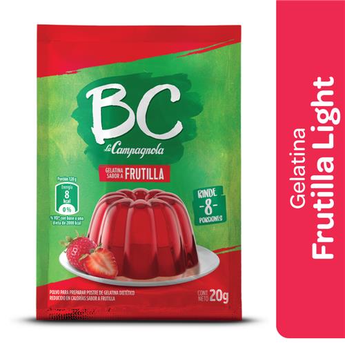 GELATINA  FRUTILLA BC x 30 g