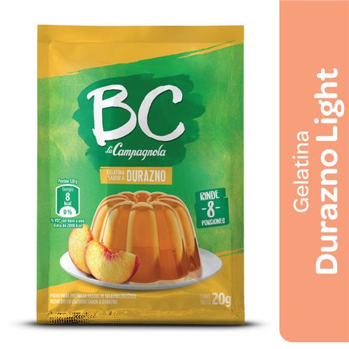 GELATINA BC DURAZNO x 20 g