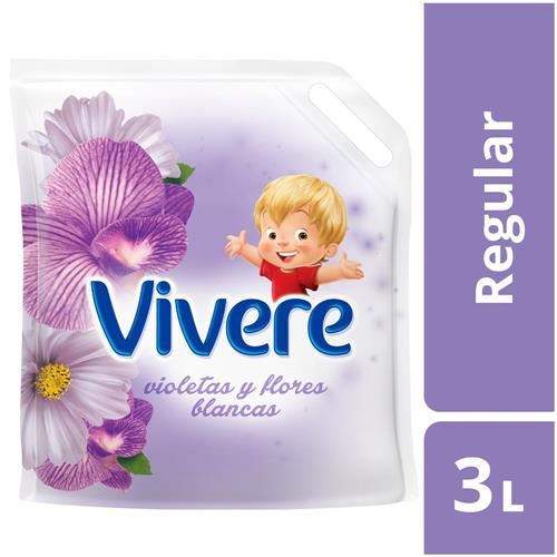 SUAVIZANTE ROPA VIOL Y FLO VIVERE x3lts