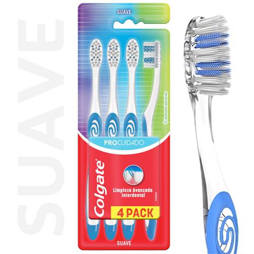 CEPILLO PRO CUIDADO COLGATE PACK x 4u