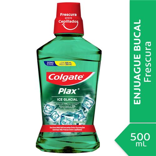 ENJUAGUE BUCAL COLGATE PLAX ICE  GLACIAL x 500ml