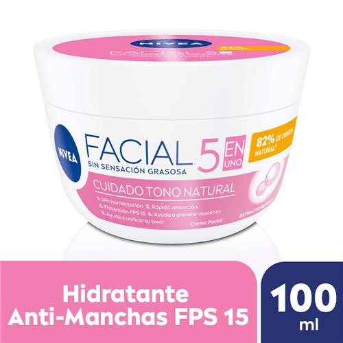 CREMA CUIDADO 5 EN 1 CUIDADO RADIANTE NIVEA x 100ml