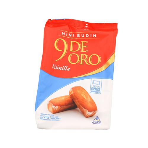 MINI BUDIN VAINILLA 9 DE ORO x 210g