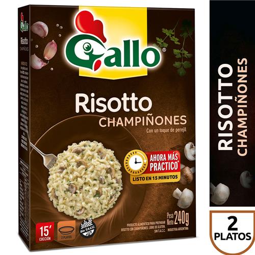 RISOTTO GALLO C/ CHAMPIÑONES x 240g