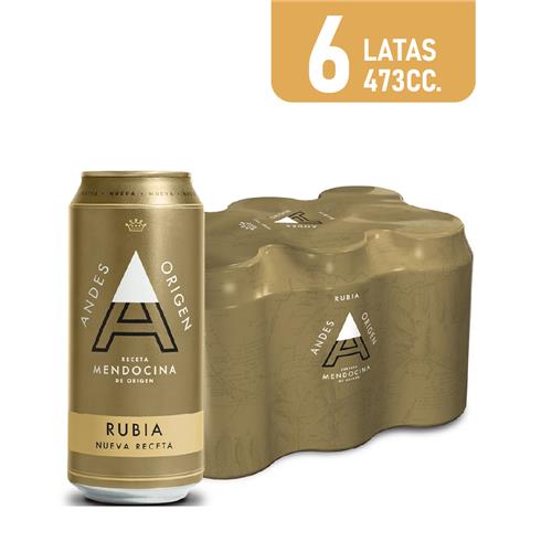 CERVEZA ANDES RUBIA 6 x 473ml