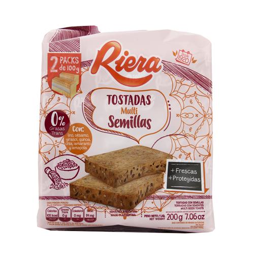 TOSTADAS RIERA MULTISEMILLAS x 200g