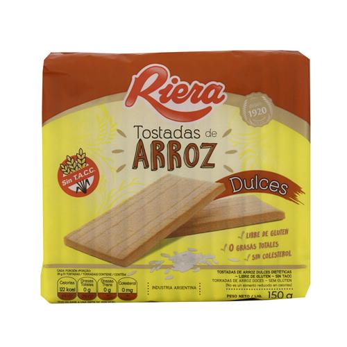 TOSTADAS LEIVA DE ARROZ DULCES x 150g