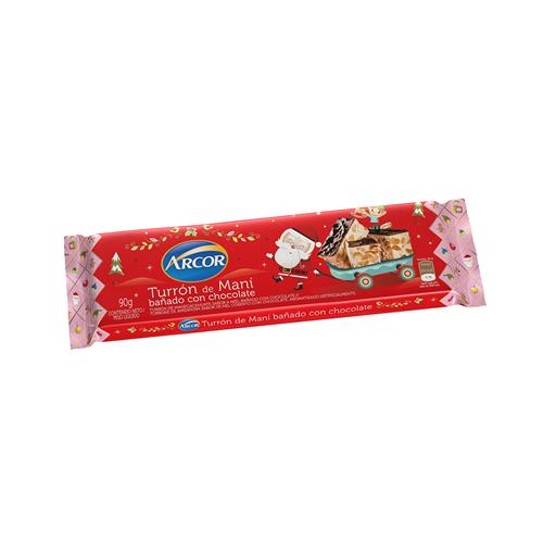 TURRON DE MANI BAÑ CHOCO ARCOR x 90g