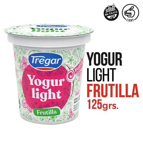 YOGUR LIGHT FRUTILLA TREGAR x 125g