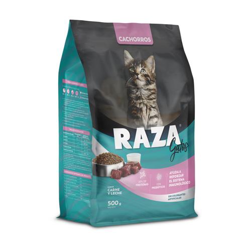 ALIMENTO GATITO CARNE Y LECHE RAZA  x 500g