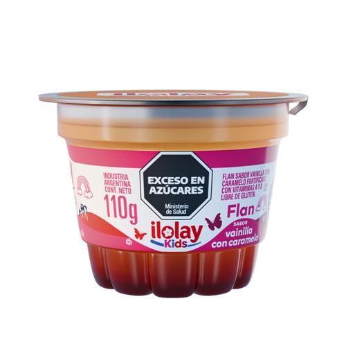 FLAN VAINILLA c/CARAMELO Y DDL ILOLAY x 110g