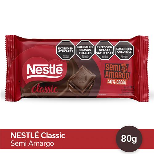 CHOCOLATE CLASSIC AMARGO NESTLE x 90g