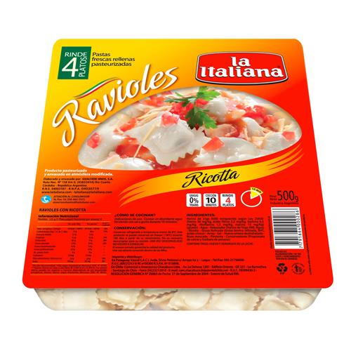 RAVIOLES RICOTTA LA ITALIANA x 500g