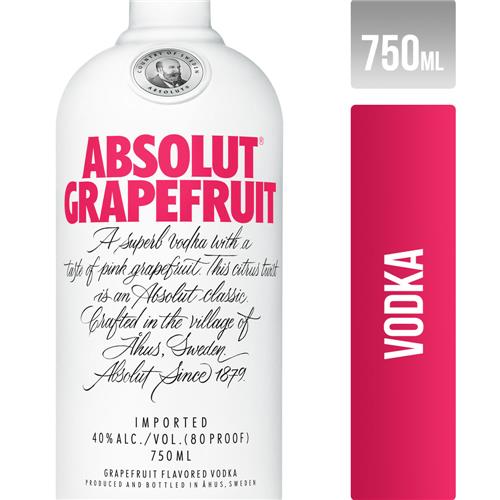 VODKA ABSOLUT GRAPEFRUIT X 750cc